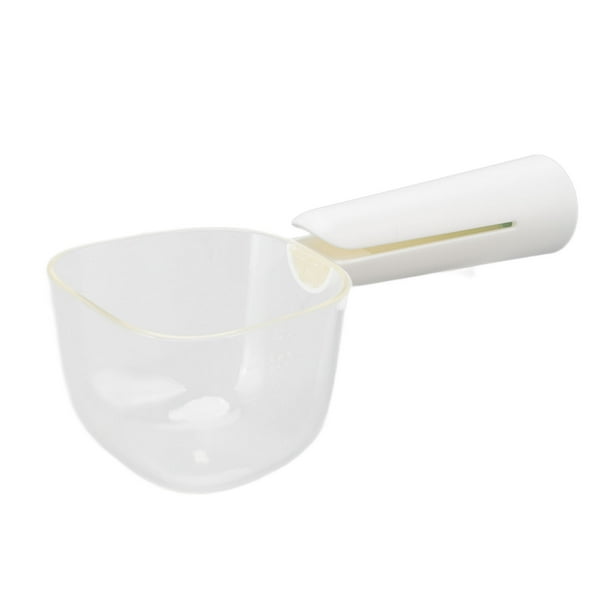 Cuchara De Comida Para Mascotas, Pala De Comida Para Gatos Con Mango De Pinza De Alimentación Cuantitativa Transparente Para Cachorro Para El Hogar