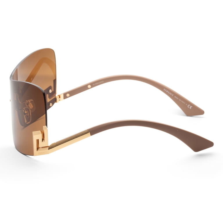 Versace Women\'s Bronze and Beige Sunglasses! Versace Bronze Square Ladies Sunglasses VE4402 511973 59  main image 3