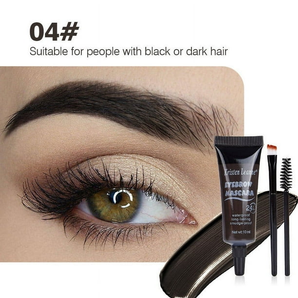Fiudx Liquidación de ahorros de verano 2 geles en cejas teñidos, maquillaje líquido en cejas de larga duración, a poda en manchas, gel en cejas tratado en rímel para cejas, gel semipermanente en ceja