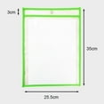 thumbnail image 6 of bestolf 6/10Pcs Dry Erase Pockets Reusable Smooth Writing Transparent Visible Plastic Dry Erase Writing And Wiping Bag School Supplies, 6 of 8