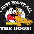 thumbnail image 3 of Mickey & Friends - Mickey Pluto Just Want All Dogs - Women's Oversized T-Shirt, 3 of 5