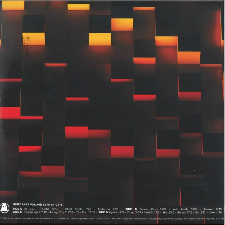 C418 Vinyl Record Soundtrack - Minecraft Volume Beta Game - Music