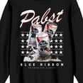 thumbnail image 2 of Pabst Blue Ribbon An American Classic Men's Black Crew Neck Sweatshirt, 2 of 7