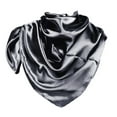 thumbnail image 2 of Holzkary Large Square Satin Head Scarf - Silk Hair Scarf Square Hair Bandanas Large Scarf Sleeping Head Wraps for Women Women Solid Satin Square Head Scarf Lightweight Neck Scarves Hair Neckerchief, 2 of 8