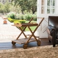 thumbnail image 5 of Huppert Acacia Wood Indoor Bar Cart, Natural Stained, 5 of 8