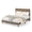 Brown, variant on Twin Size Bed Frame with Corduroy Headboard, Upholstered Platform Bed, Strong Wooden Slats, Easy Assembly, Noise Free, No Box Spring Needed