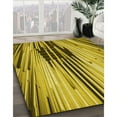 thumbnail image 2 of Ahgly Company Indoor Square Patterned Bright Gold Yellow Area Rugs, 5' Square, 2 of 6