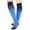 Blue, variant on Women's Open Toe Sheer Graduated Compression Socks Firm Pressure Medical Quality Ladies Knee High Toeless Support Stockings Circulation Hose