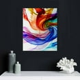 thumbnail image 5 of Wuche  Wall Art Fresh Look Color Abstract Smoke Colorful White Background Painting Pictures Print On Canvas Abstract The Picture for Home Modern Decoration (Stretched, 5 of 5