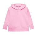 thumbnail image 7 of UACY Teen Girls Fleece Split Hoodies Kids Plain Oversized Loose Pullover Thumb Hole Hooded Sweatshirts Cute Warm Clothes (Pink, 9-10 Years), 7 of 7