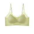 thumbnail image 2 of Seamless No Underwire Bra For Women Push-up Backless Full Coverage Women Underwear Tank bras with Soft Support Green Free Size, 2 of 5