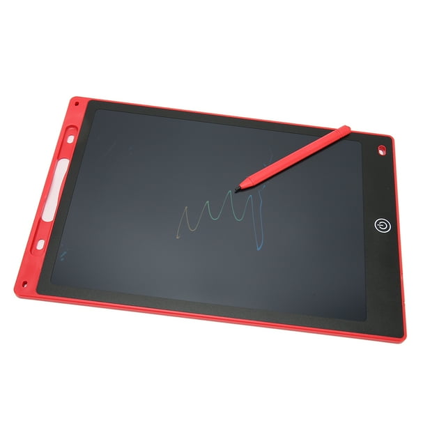 Tablette d'Écriture LCD pour Enfants, Tableau de Gribouillage Coloré de 12 Pouces pour Tout-Petits avec Porte-Stylo, Tablette de Dessin Électronique Réutilisable Effaçable Sensible à la Pression, Jouet Éducatif Cadeau pour Garçons Filles