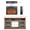 Powder Coated + Electric + Antique Black + Vent Free + no + Insert + Tempered Glass + Sheet Metal, variant on 18 Inch Electric Fireplace Insert with Antique Black Finish, Ultra Thin Heater for TV Stand, Overheating Protection & Realistic Flame Effect
