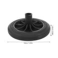 thumbnail image 2 of ETHZZLE Roues de Poubelle de Remplacement Noires Robustes Roue de Bac à Ordures d'Extérieur pour une Mobilité Sans Effort, 2 of 6