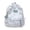 Blue, variant on GobdXE Back To School Unisex Student Quilted Pastel Bow Embroidery Backpack Front Zipper Pocket Lightweight Casual Daypack Size:One Size