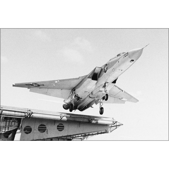 24"x36" Gallery Poster, Navy RA-5C Vigilante (RVAH-6) Fleurs USS Ranger 1968