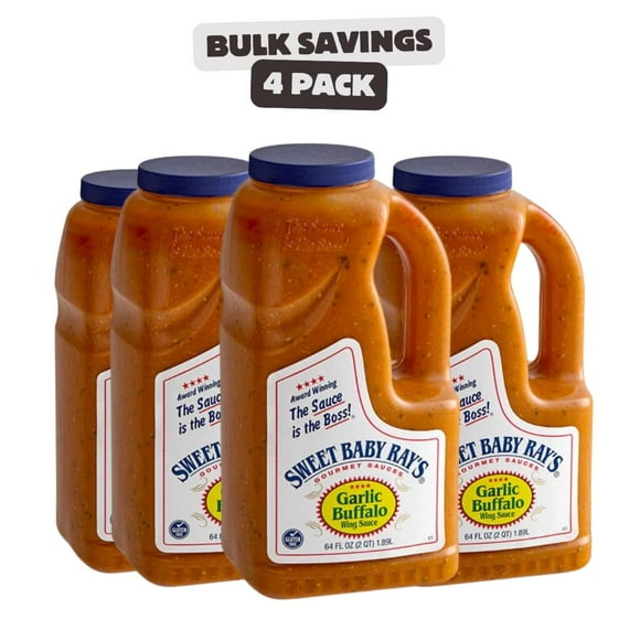 Sweet Baby Ray's Garlic Buffalo Wing Sauce 0.5 Gallon - 4/Case