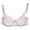 Pink, variant on Underwear Women V Neck Adjusted Straps Underwire Floral Lace Bra Lace Bra Skin Tone 36/80B