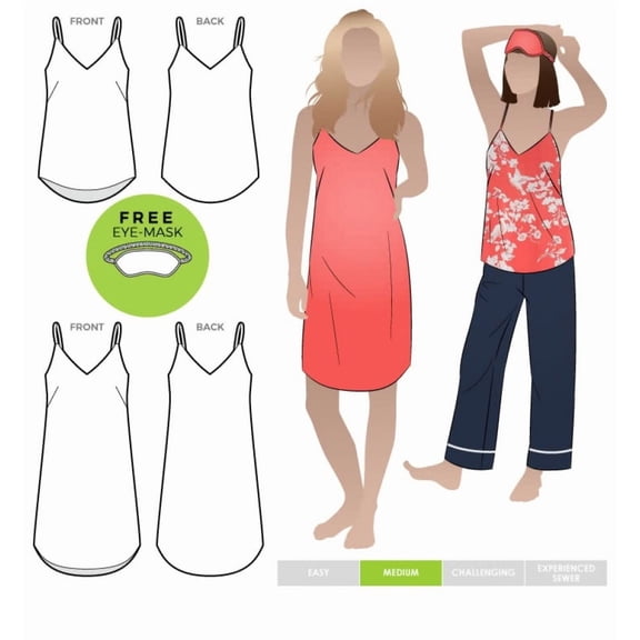 Style Arc Sewing Pattern Camisole Nightie Women