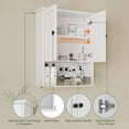 thumbnail image 5 of White Medicine Cabinet, 24x30 Inch Bathroom Cabinet Storage with 2 Doors and Adjustable Shelves,Over The Toilet Storage Cabinet, Above Toilet Storage Cabinet for Small Spaces, 5 of 15