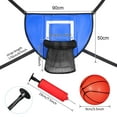 thumbnail image 7 of Mini Basketball Hoop for Trampoline Backyard Goal Game Lightweight Backboard Blue 90x50cm, 7 of 7