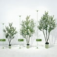 thumbnail image 3 of 7Ft Fake Black Olive Tree with Pot, Indoor/Outdoor Faux Olive Plant for Living Room, Home Office, Entryway, Restaurant, Store & Wedding Decor Housewarming Gift, 3 of 7