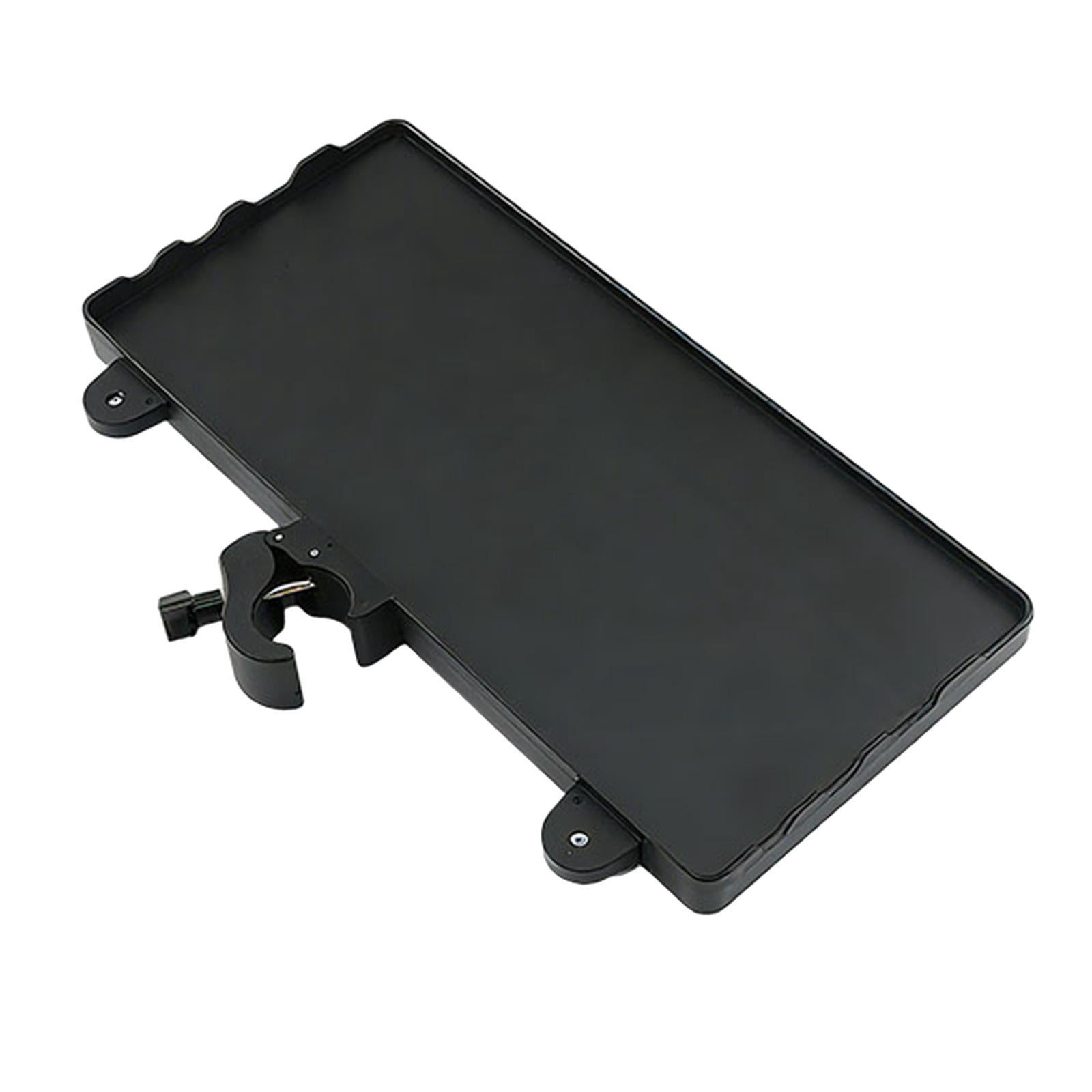 LeeQinersw Microphone Stand Tray 35cmx16.5cm Mic Stand Attachment Multipurpose Clamp on