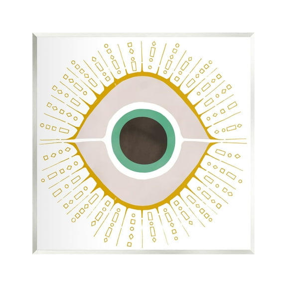 Stupell Industries Contemporary Evil Eye Symbol Abstract Painting Unframed Art Print Wall Art
