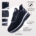 thumbnail image 6 of AOV Men's Tennis Shoe Sport Lightweight Athletic Running Sneaker Black US 10.5, 6 of 7