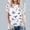 White, variant on QHWAUAKFBN T Shirts For Women Trendy Graphic Cute Dinosaur Graphic Short Sleeved Tees Shirt Tshirts Top