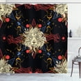 thumbnail image 1 of Ambesonne Astrology Shower Curtain, Medieval Lion, 69"Wx70"L, Multicolor, 1 of 3
