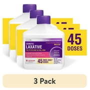 (3 pack) Glenmark Therapeutics Polyethylene Glycol 3350 Powder (Compare to MiraLAX), Osmotic Laxative, Softens Stool, Relieves Occasional Constipation, Powder for Solution, 26.9 Ounce