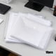 thumbnail image 1 of A4 Clear File Folders Plastic Document Pouches Office Supplies Exam Papers Document Storage ID Card Holders, 1 of 6