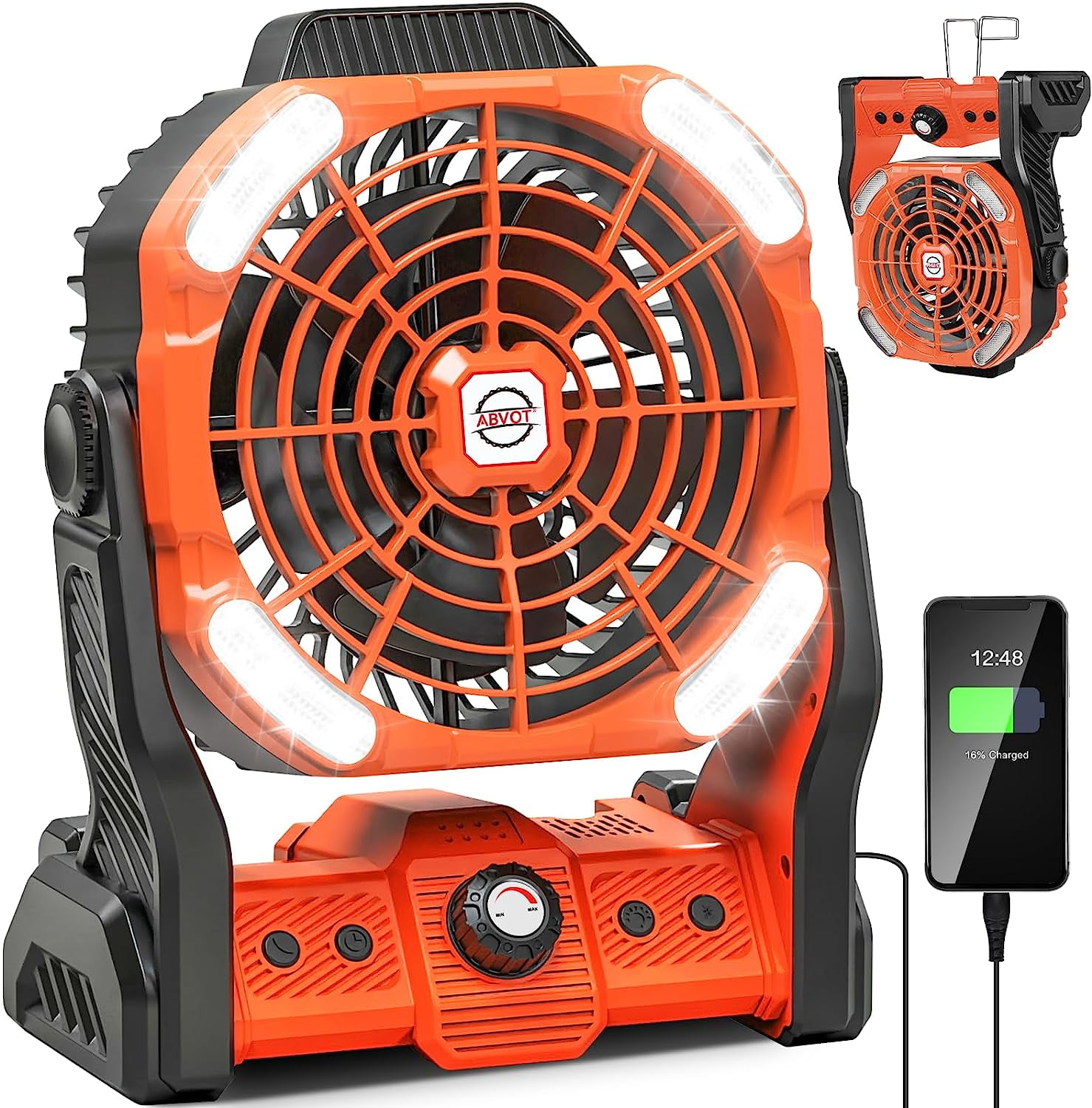 Gazeled 20000mAh Portable BatteryOperated Fan Outdoor Speed Fan for