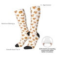 thumbnail image 5 of Picia Women Crew Soft Moisture-wicking Socks Squirrel Playing Pattern Design Cotton Socks, One Size fit All, 5 of 9