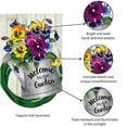 thumbnail image 5 of Evergreen Flag, Shaped Pansy Watering Can Garden Linen Flag, 18'' x 0.2'' inches, 5 of 5