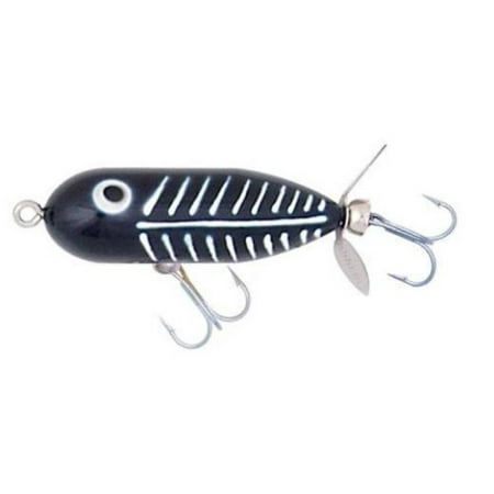 Heddon Baby Torpedo  Black Shore Minnow    ⅜oz. (Best Lures For Fishing From The Shore)