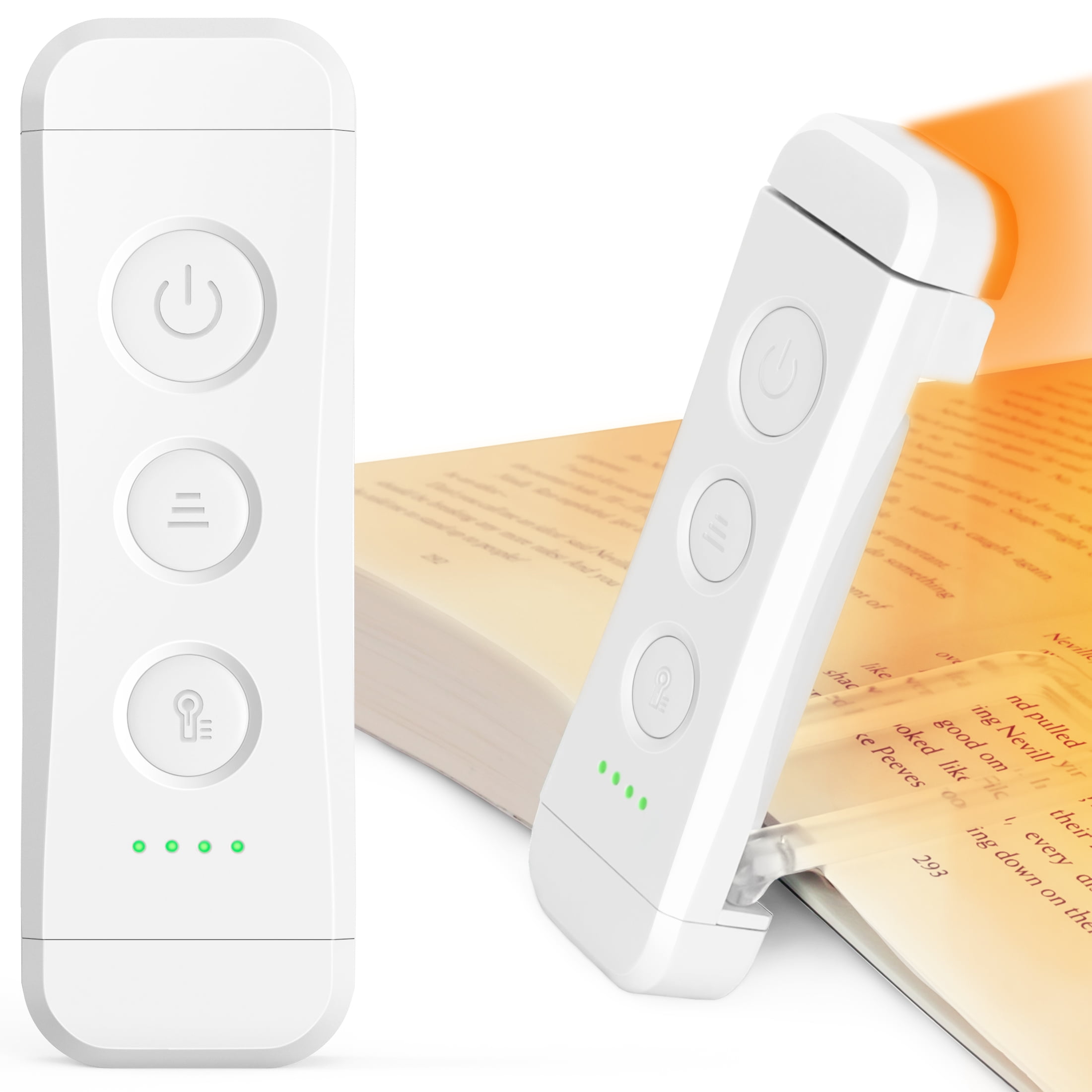 Glocusent USB Rechargeable Book Light for Bed, Mini Portable Clipon