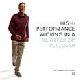 thumbnail image 2 of Attain Wicking 1/4 Zip Pullover L Maroon, 2 of 6