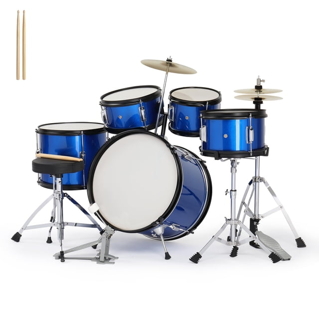 Batería Ktaxon Junior 16" de 5 Piezas con Banqueta y Pedal
