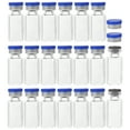 TUIBELY 20pcs Glass Vials Small Glass Storage Bottles Liquid Medicine