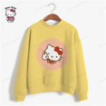 thumbnail image 3 of Sudadera con estampado de HELLO KITTY para mujer, sudadera con capucha de manga larga de gran tamaño para mujer, sudadera con estampado de dibujos animados para mujer y2k, 3 of 5