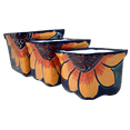 thumbnail image 3 of "MEXTEQUIL Talavera Ceramic Hand-Painted Small Plant Potters for Succulents, Set of 3 (2.8"" Sunflower)", 3 of 5