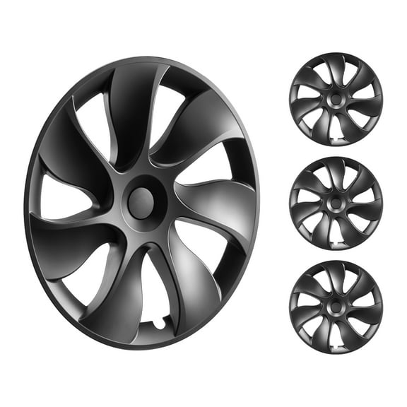 KFFKFF Tire Rim Covers, 19-inch, Suitable for 2021-2023 Model Y, Complete Hubcap with Snap, Protective Tape & Valve Nozzle Opening, ABS & PC Hubcap Offering Sturdiness & Minimal Wind Resistance