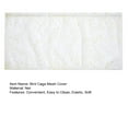 thumbnail image 7 of Bird Cage Mesh Cover Easy to Clean Adjustable Elastic Soft Bird Cage Mesh Skirt Cover for Parrot Cages, 7 of 7