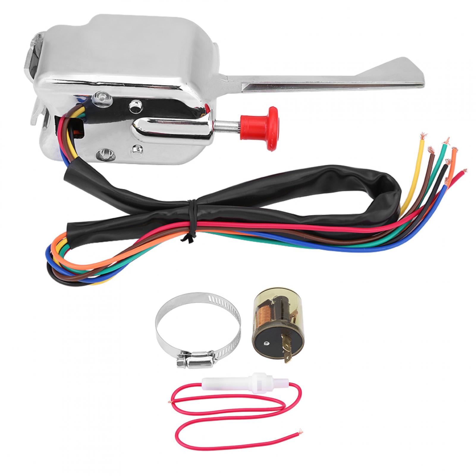LHCER 12V Universal Street Hot Rod Turn Signal Switch + Flasher for  P021-TS-HL101, Street Hot Rod for - Walmart.com