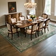 thumbnail image 3 of Lahome Decor 8'x10' Floral Area Rug for Living Room ,Area Rug 8x10ft ,Non Slip Machine Washable Rugs ,Vintage Rug Low Pile Boho Bird Rug for Bedroom Dining Room Office Farmhouse,Light Green, 3 of 10