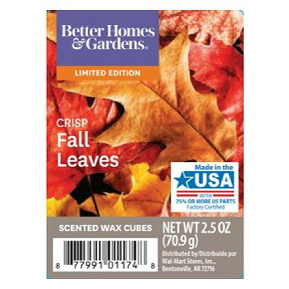 Better Homes & Gardens 2.5 oz Crisp Fall Leaves Scented Wax Melts