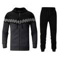 thumbnail image 4 of Tdoqot Sweatsuits 2pcs Sets Mens- Long Sleeve Hoodie and Pants Zipper Fashion Casual Tracksuit Dark Gray Size L, 4 of 4