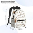 thumbnail image 4 of Vsdgher Coffee Print Unisex Large Capacity Bookbag Schoolbag Casual Daypack for High School/College/Teens/Travel/Work, 4 of 8